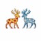 Northern Deer P-455 / SR-455 Plastic Canvas Counted Cross Stitch Kit